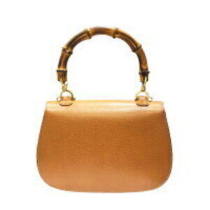 Gucci Handle Top Top Bamboo Bag Brown 2way Handle Shoulder Handbag
